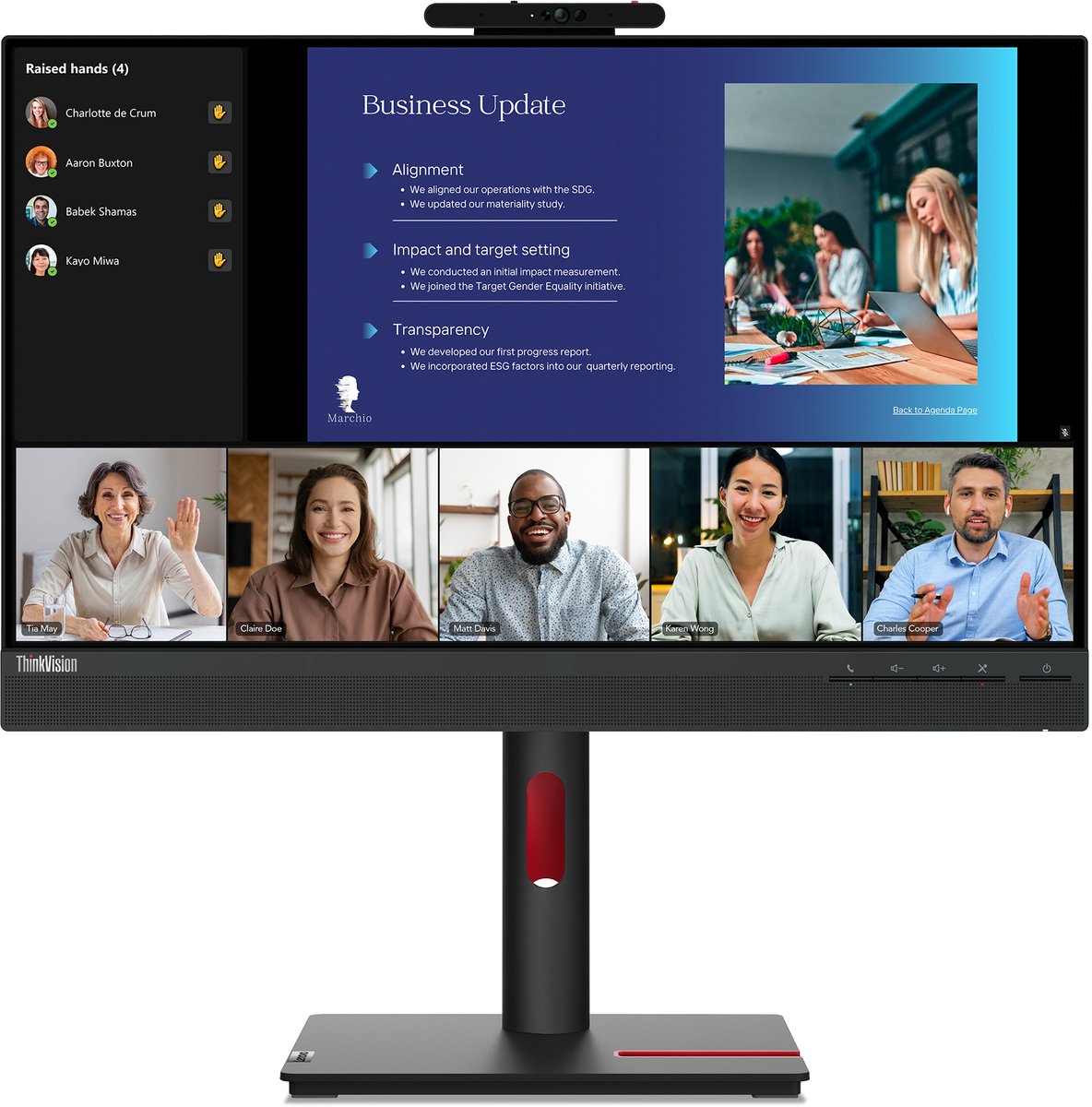 Monitor Lenovo 63D8MAT3EU Full HD 23,8"