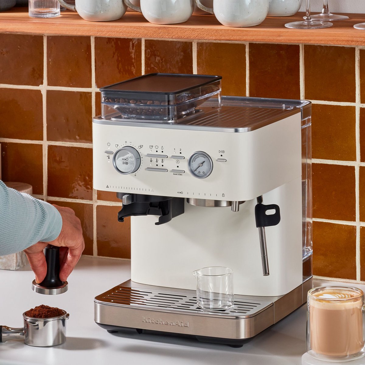 KitchenAid Halfautomatische Espressomachine met Koffiemolen - afbeelding 3