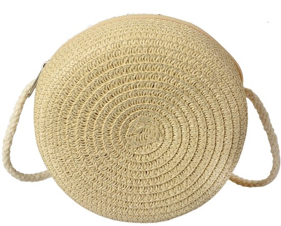 Sac à main Clayre & Eef en paille de papier beige