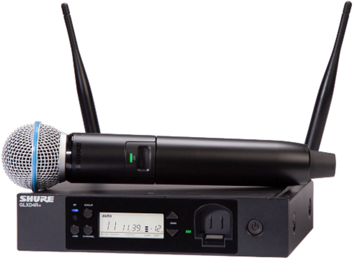 Shure GLXD24R+E/B58-Z4 - Draadloos systeem met hand-held
