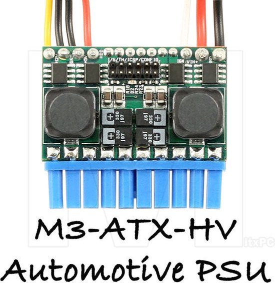 Mini-boitier M3-ATX-HV Widerange PicoPSU 6-34V 95W