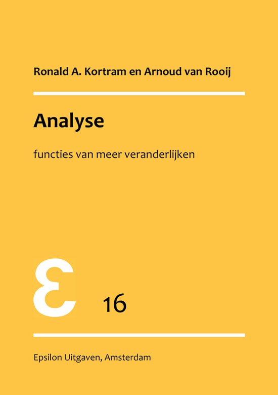 Epsilon uitgaven 16 - Analyse
