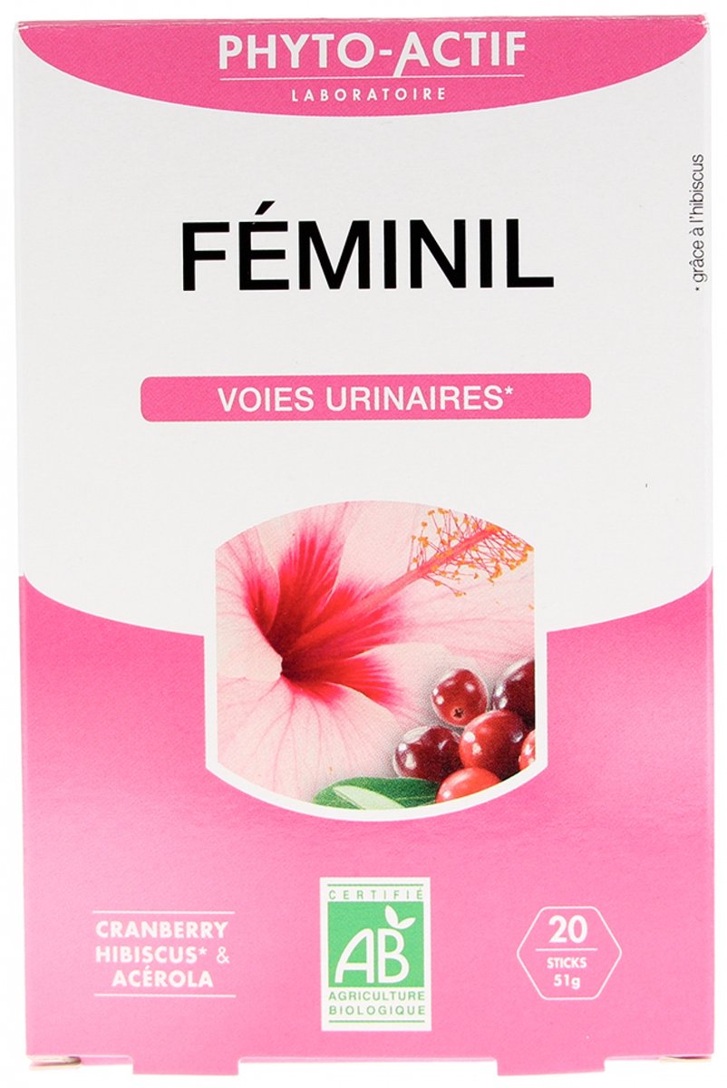 Phyto-Actif Féminil Voies Urinaires Organic 20 Sticks