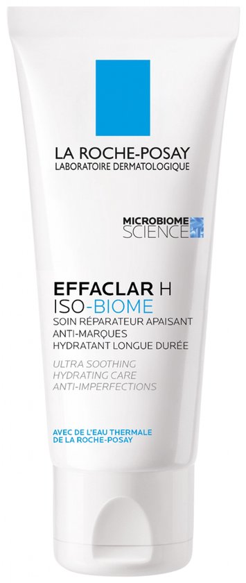 La Roche-Posay Effaclar H Iso-biome Hydraterende Crème - voor Vochtarme, Onzuivere huid met Neiging tot Acne - Geschikt in Combinatie met Uitdrogende Behandelingen - 40ml