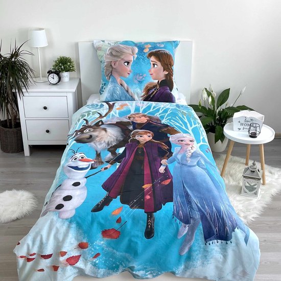 Frozen Dekbedovertrek Family - Eenpersoons - 140 x 200 cm - Katoen van Merkloos — afbeelding 4