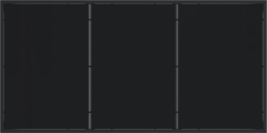 vidaXL - Ensemble de jardin 7 pièces - en - noir - poly - rotin