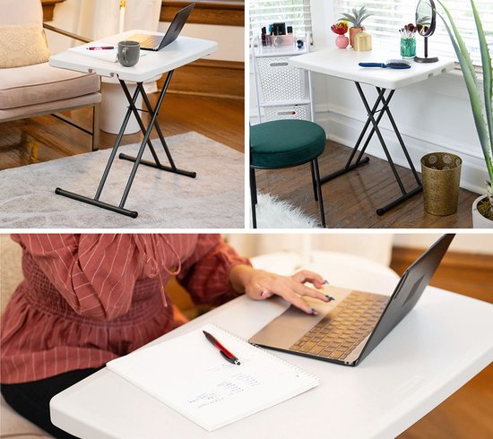 Lifetime® Opvouwbare Campingtafel Bijzettafel Hoogte Verstelbaar - 49x76x53 cm van Lifetime — afbeelding 2