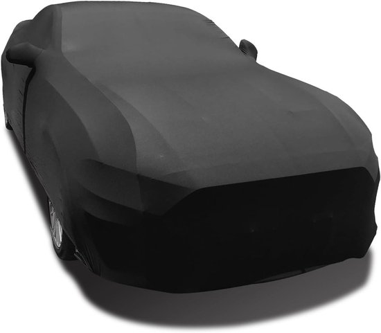 BUSHBOCK® Premium Autoabdeckung Indoor - Satin Schutzhülle Stoff - Abdeckplane Autoplane