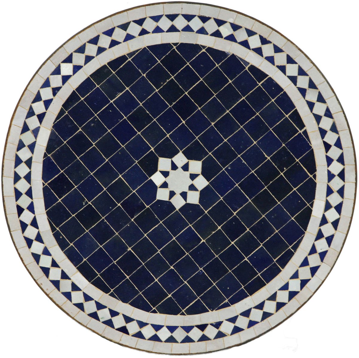 Mozaïek tafel uit Marokko - Rond -M60-18