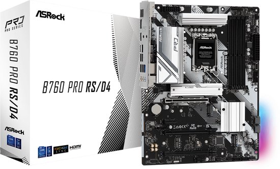 Asrock B760 Pro RS/D4 Intel B760 LGA 1700 ATX | bol