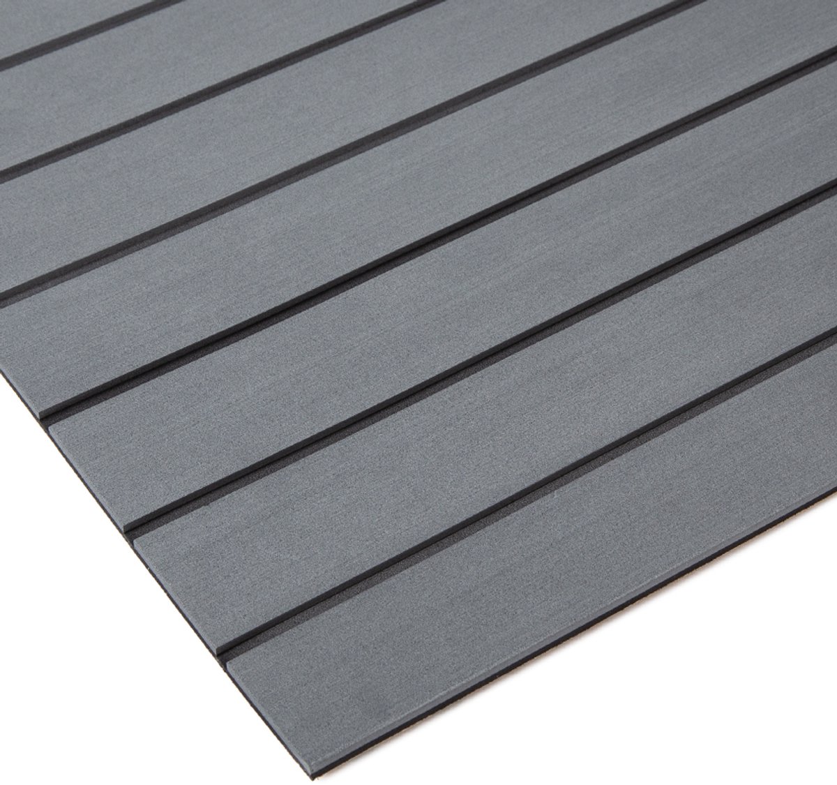 Rubbermagazijn | Eva foam teak | donkergrijs/zwart | 1200x1200 | Dikte 6mm | Antislip vloer voor boot