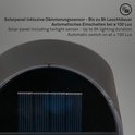 Solarpaneel met schemersensor, tot 8 uur brandtijd, automatisch aan bij 100 Lux.