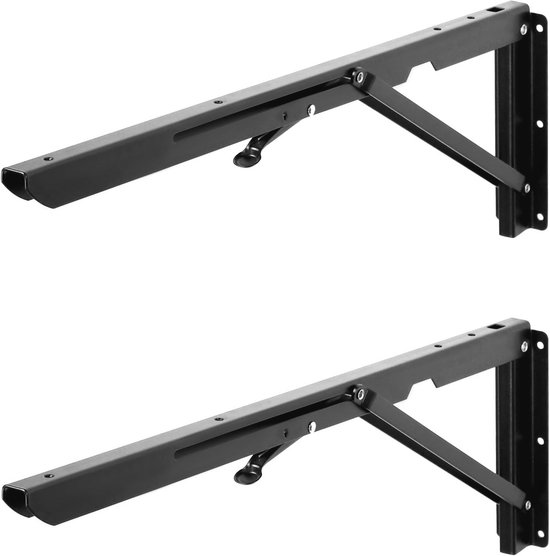 Heavy-duty klapconsole 500 mm - ruimtebesparende klaphoek voor ...