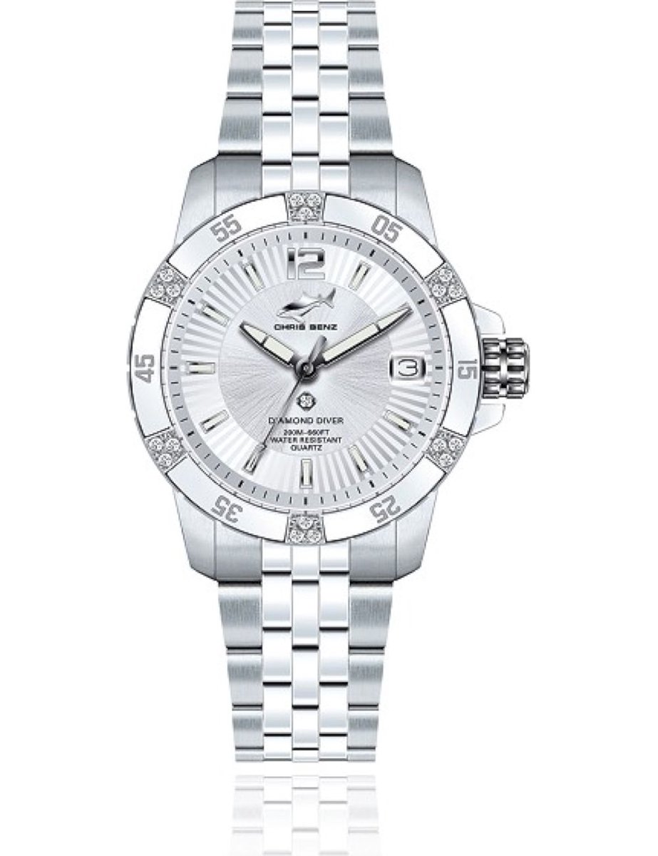 Chris Benz Dames, Heren, Unisexhorloge CB-DD200-SI-MBJ