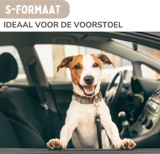 By Cee Cee Car Seat Dog Deluxe - Panier de voiture pour chien avec ceinture - Panier de voiture pour chien - Siège pour chien - Siège d'auto - Gris foncé