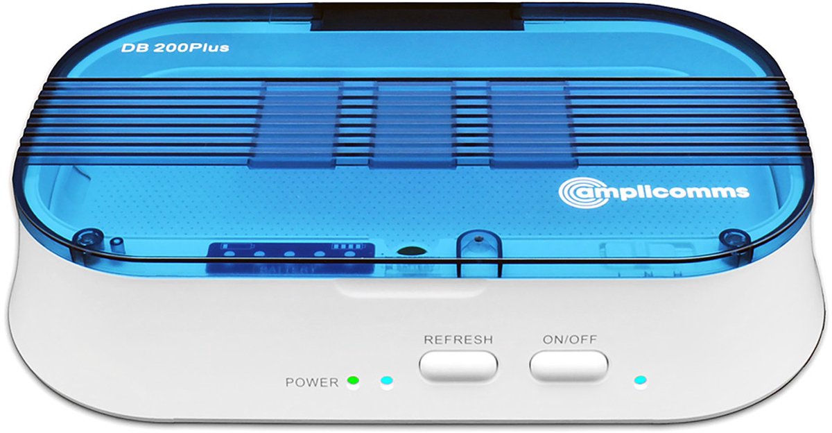 Goedkoopste amplicomms DB200 Droogbox voor gehoorapparaten met ingebouwde batterijtester