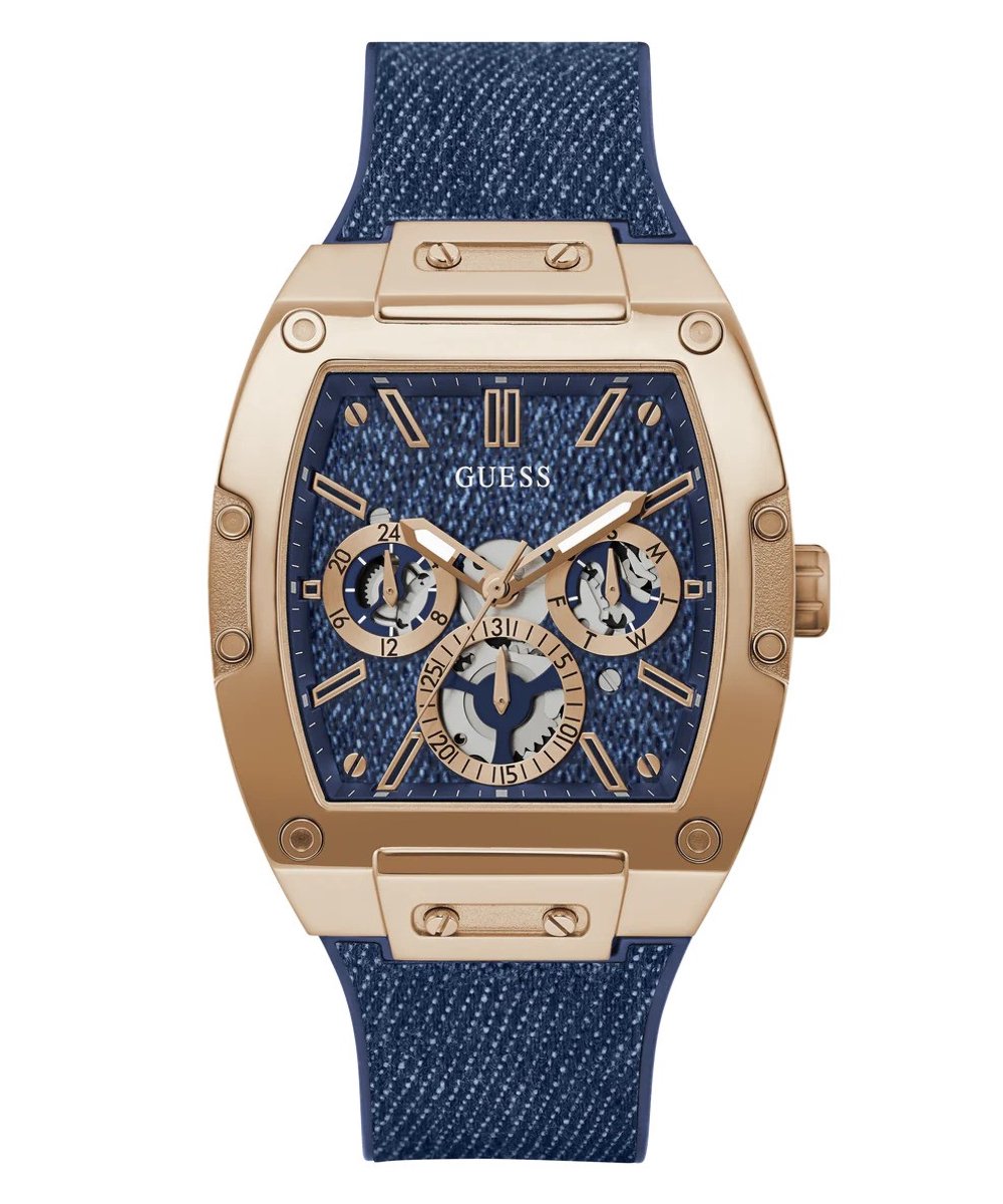 Guess Phoenix GW0786G2 Horloge - Siliconen - Blauw - Ø 47.5 mm