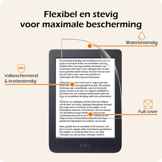 Screenprotector - Folie Geschikt voor Kobo Nia Screenprotector Bescherm Folie Screen Protector Folie Telefoon — afbeelding 5