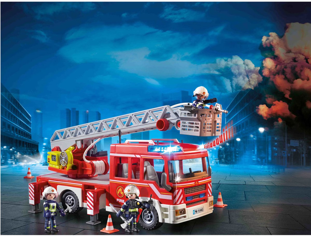 PLAYMOBIL City Action Brandweer ladderwagen - 9463 — afbeelding 21