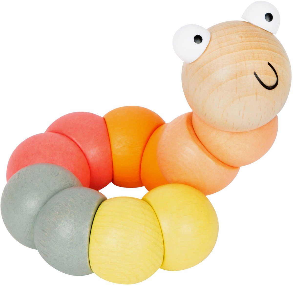 Small Foot - Houten Motoriek Rups Pastel — afbeelding 3