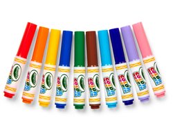 Crayola - Color Wonder - Viltstiften - 10 Mini Viltstiften Magisch Kleuren Zonder Knoeien