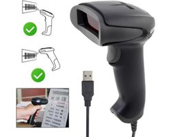 Professionele barcode scanner - Zwart - Met USB aansluiting - Handscanner - Barcode lezer - Universeel