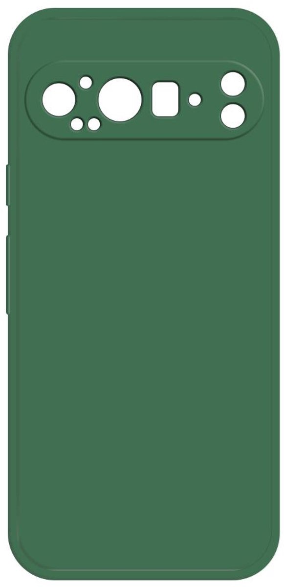 Hoesje voor Google Pixel 9 Pro - Phonesta Color Silicone Back Cover - Donkergroen
