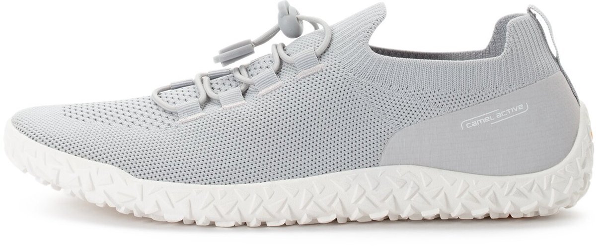 camel active Sneakers van een textielmix - Maat womenswear-41 - Grijs