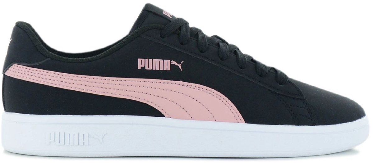 PUMA Smash v2 Buck SD Dames Sneakers Schoenen 365160-18 Zwart