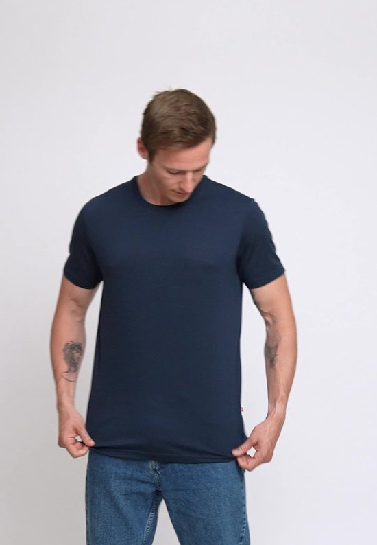 DANISH ENDURANCE Thermo T-Shirt pour Homme - en Laine Mérinos - Vert Foncé - L