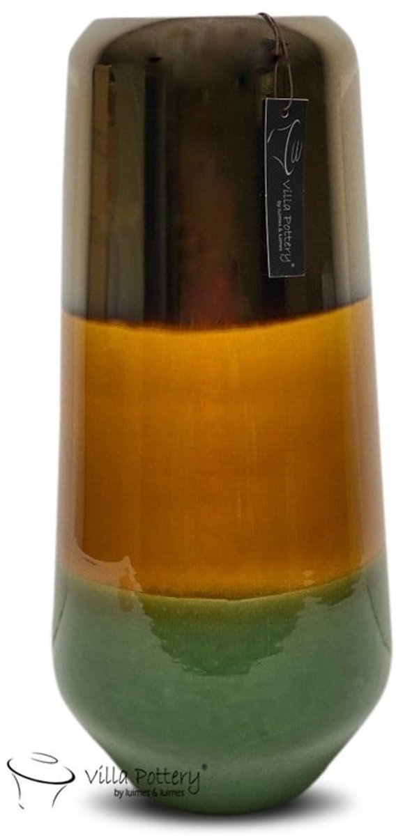 Villa Pottery AndesTrio Goud Geel Groen 20x44