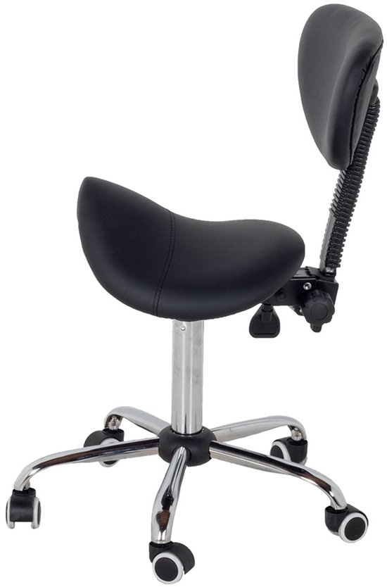 Zadelkruk Met Verstelbare Rugleuning Claudia Zwart - Giga Meubel