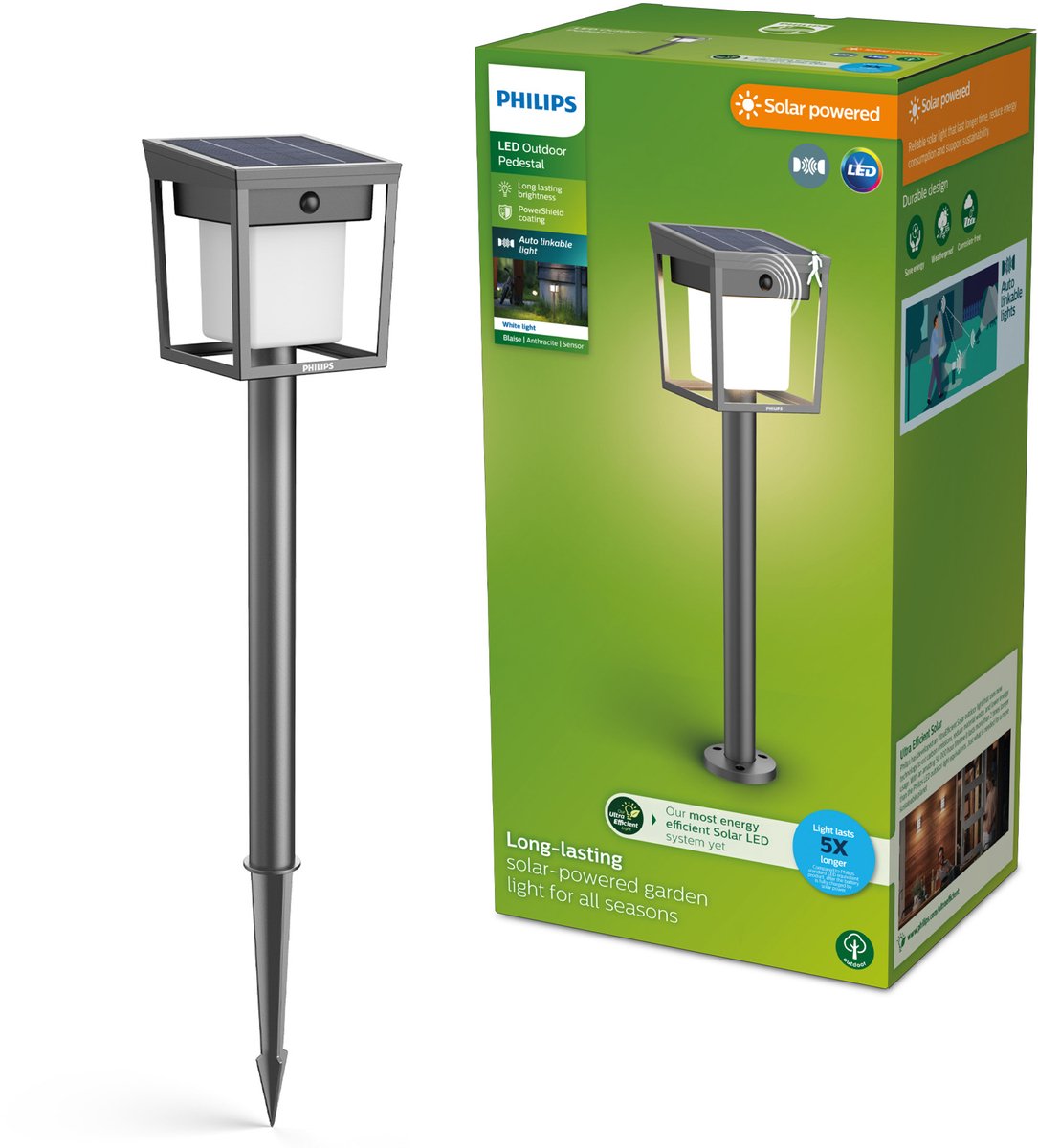Philips myGarden wandlamp | Samondra | 2700K | Ultra Efficient | IP44