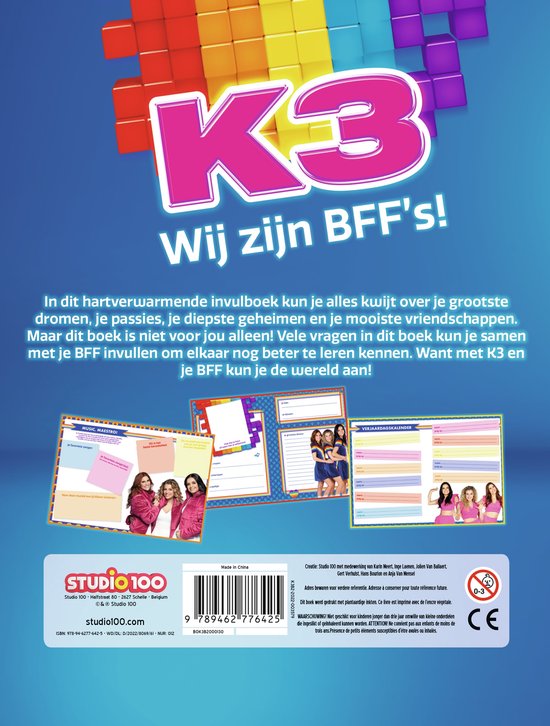 K3 vriendenboek - Wij zijn BFF's!