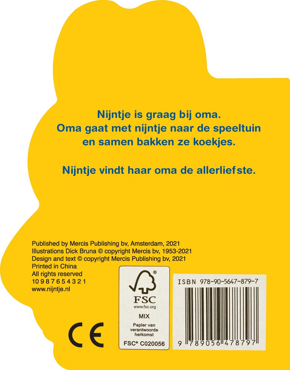 nijntje en oma - back cover