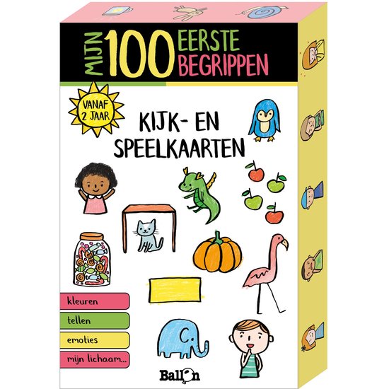 Kijk- en speelkaarten 0 - Mijn 100 eerste begrippen