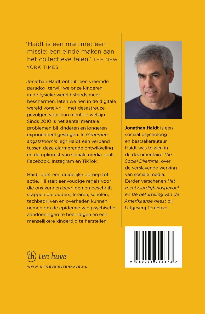 Generatie angststoornis - back cover