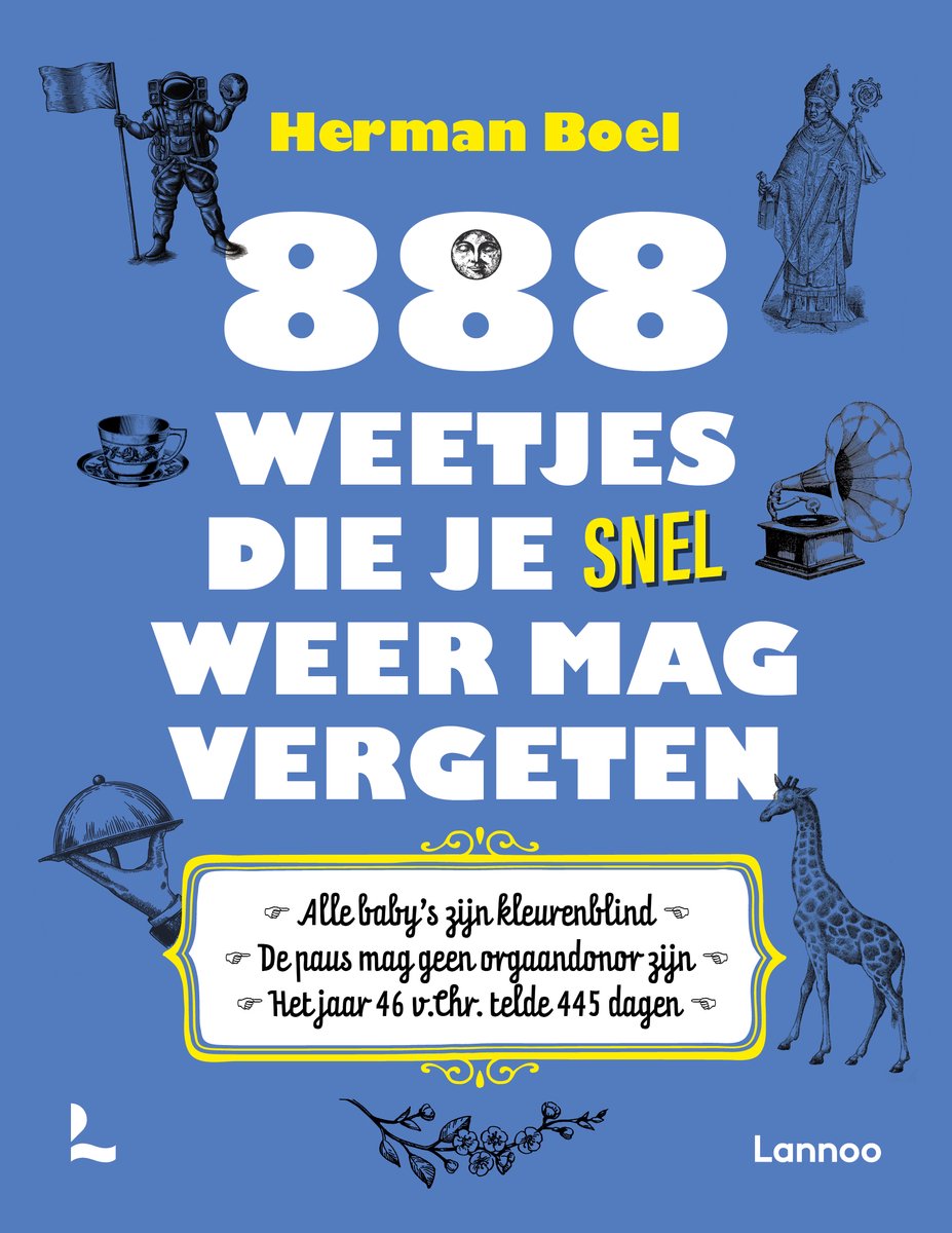 Omslag van 888 weetjes die je snel weer mag vergeten