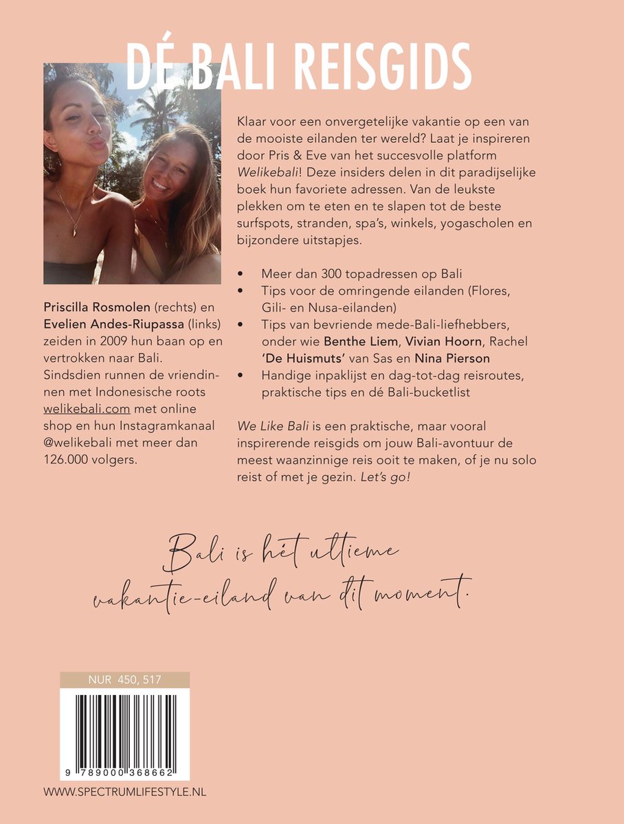 We like Bali - back cover