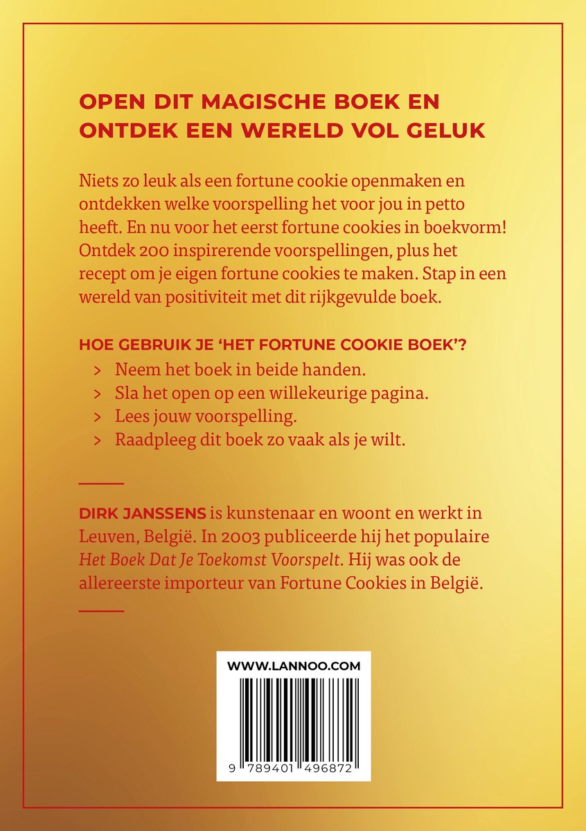 Het Fortune Cookie Boek - back cover