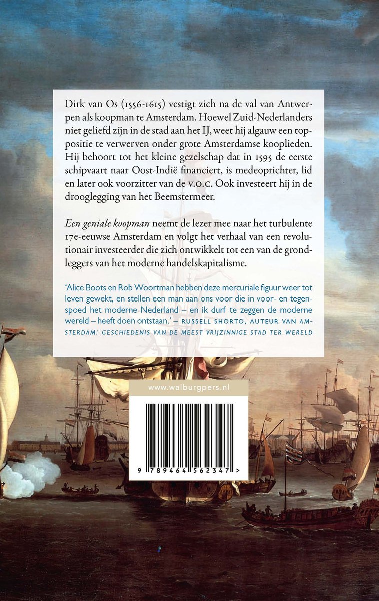 Een geniale koopman - back cover