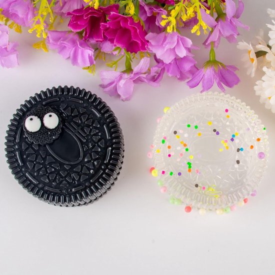 Lot de 3 jouets anti-stress Oreo Squishy pour enfants et adultes