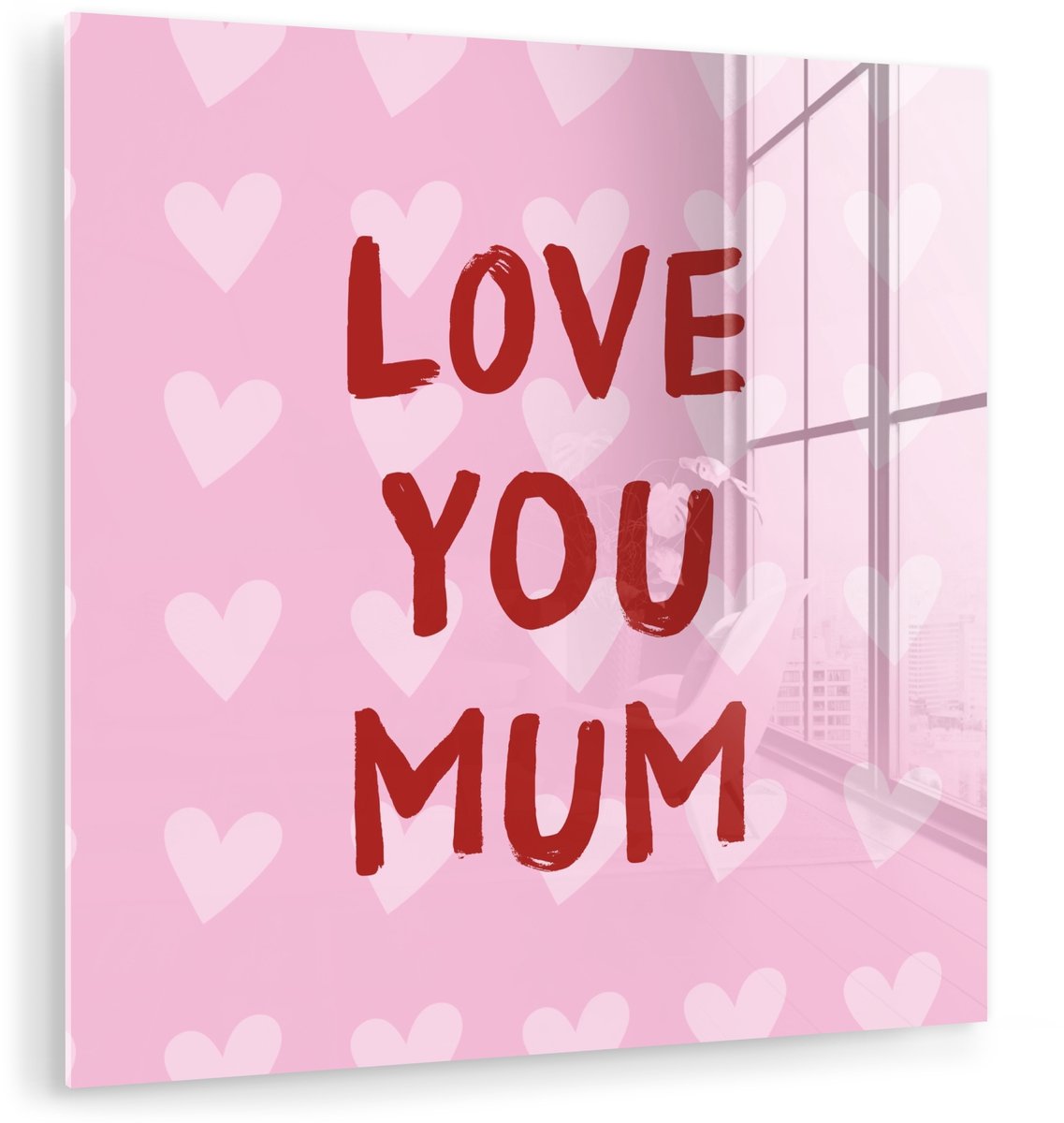 Love - Quote - Moeder - Rood