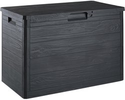 Tuinkist Houtlook Antraciet - Multifunctionele Kussenbox 160L
