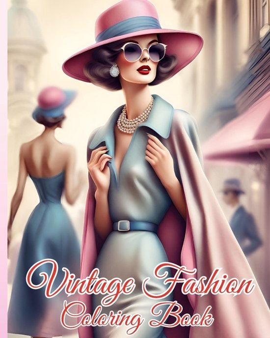 Vintage Fashion Coloring Book - cover