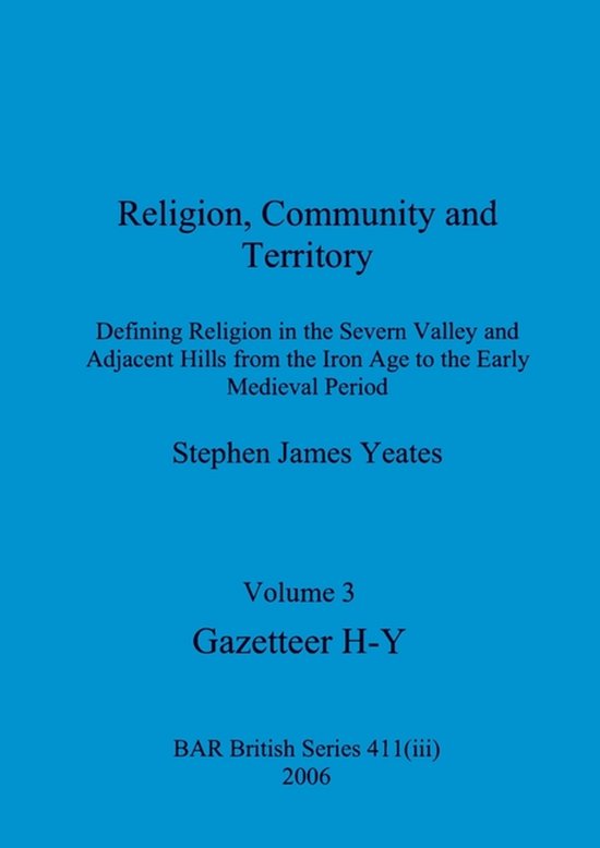 BAR British- Religion, Community and Territory, Volume 3 - cover