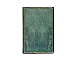 Old Leather Collection- Pacific Blue (Old Leather Collection) Mini Lined Softcover Flexi Journal (Elastic Band Closure)