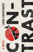 Boek kaft met de titel 'CONTRAST' en een rode appel afbeelding.