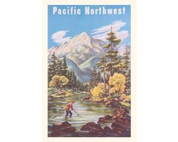 Pocket Sized - Found Image Press Journals- Vintage Journal Pacific Northwest Travel Poster