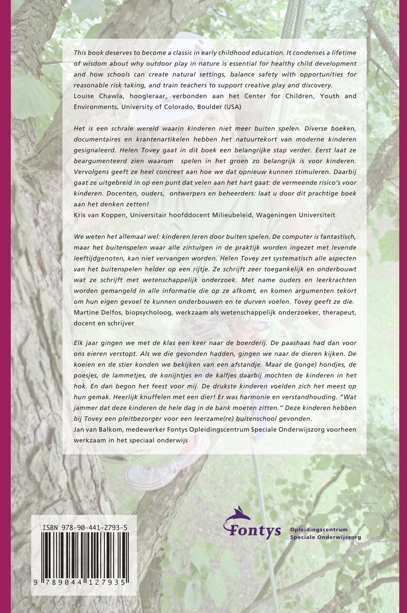 Fontys Reeks Educatief 12 - Laat ze buiten spelen - back cover